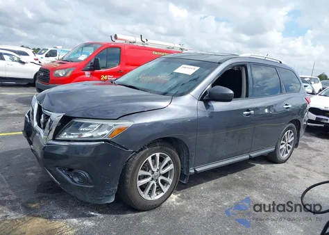 2014 Nissan Pathfinder Sv z USA, uszkodzony, nr VIN 5N1AR2MMXEC733905